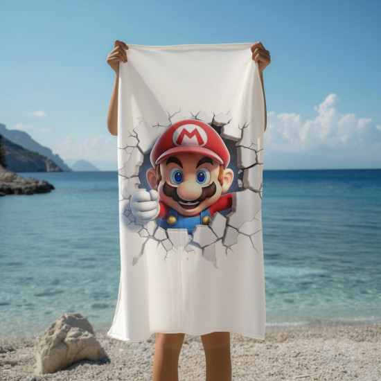 Osuška na pláž - Super Mario