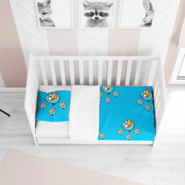 Ložní soupravy s přikrývkou - Angry Birds Blue
