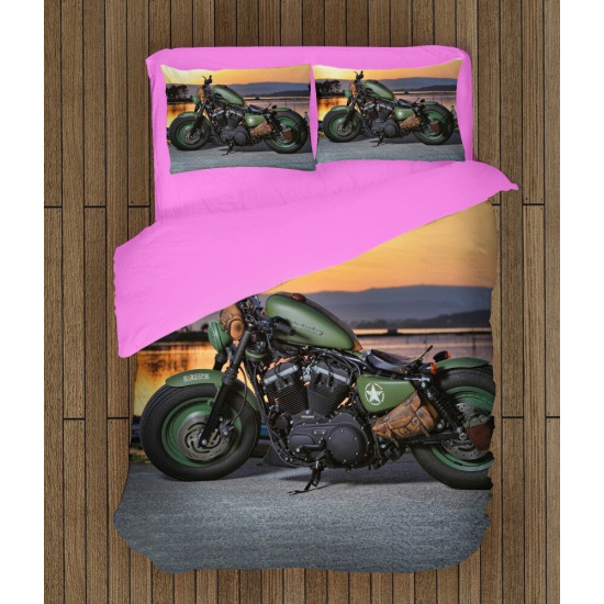 Ložní soupravy s přikrývkou - Harley-Davidson Green