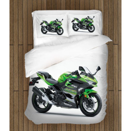 Povlečení s přikrývkou - Kawasaki Motor Green