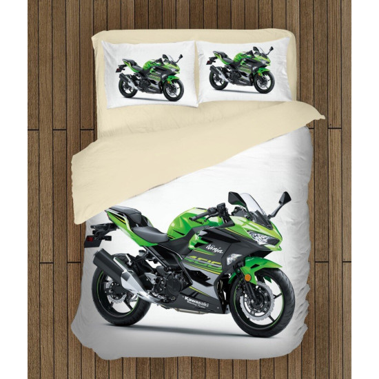 Povlečení s přikrývkou - Kawasaki Motor Green