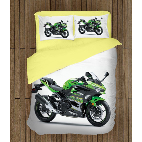 Povlečení s přikrývkou - Kawasaki Motor Green