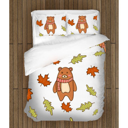 Povlečení s přikrývkou - Autumn Bear