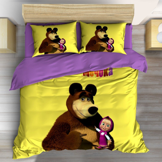 Ložní soupravy s přikrývkou - Masha and Bear Hug