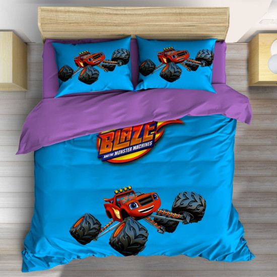 Dětské ložní prádlo s přikrývkou - Blaze Monster Truck