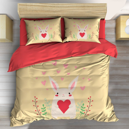 Povlečení s přikrývkou - Bunny in Love
