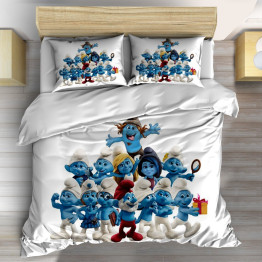 Dětské ložní prádlo s přikrývkou - The Smurfs