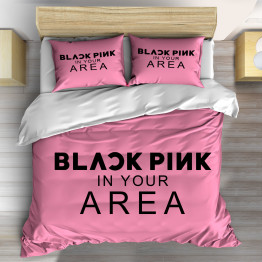 Povlečení s přikrývkou - Black Pink