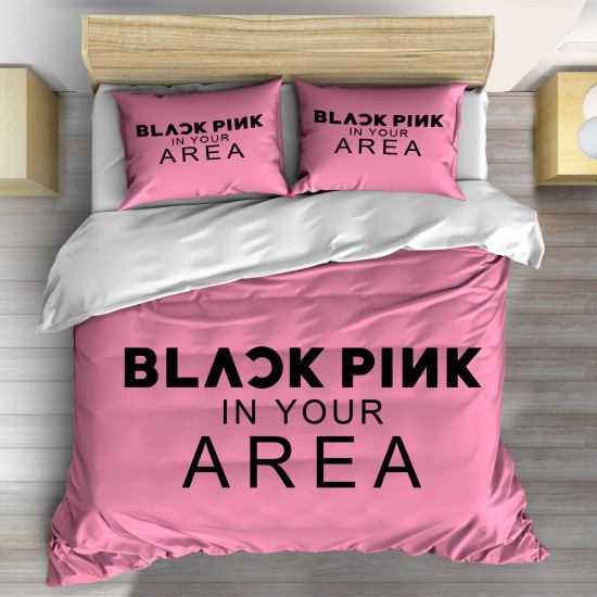 Povlečení s přikrývkou - Black Pink