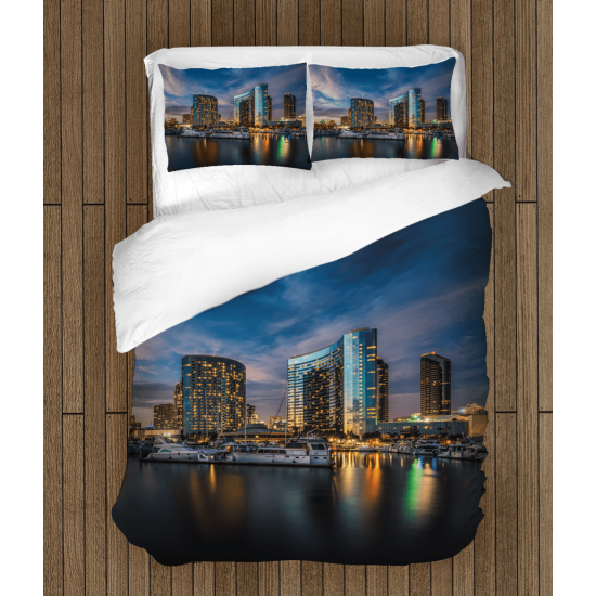 3D ložní prádlo - Night In San Diego
