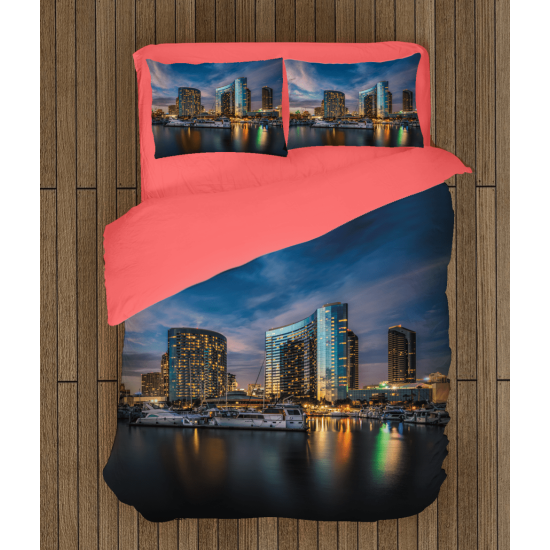3D ložní prádlo - Night In San Diego