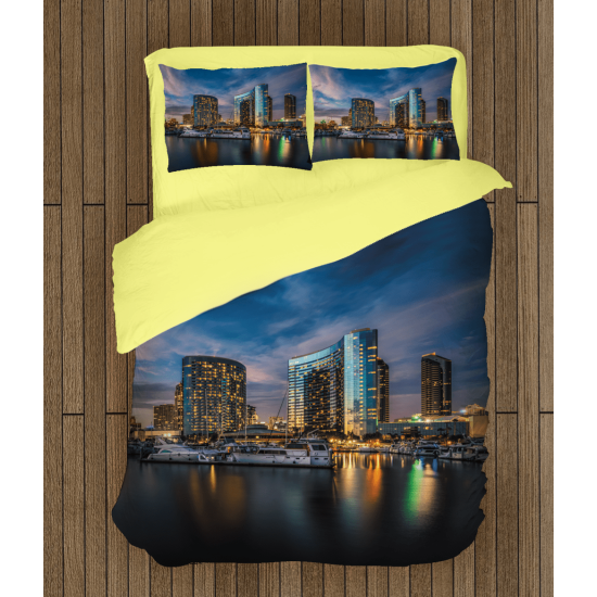 3D ložní prádlo - Night In San Diego