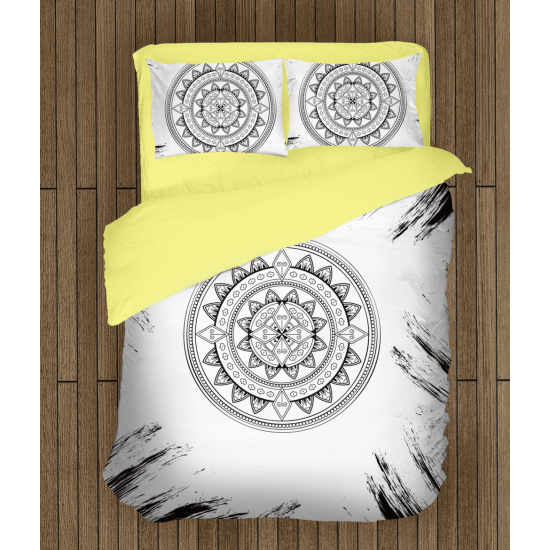 Povlečení na postel - Black&White Mandala