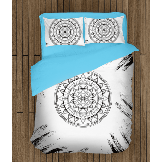 Povlečení na postel - Black&White Mandala
