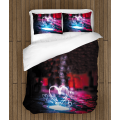 3D povlečení na postel - Neon Heart