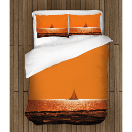 Oranžové povlečení - Sunset Boat