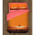 Oranžové povlečení - Sunset Boat