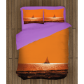Oranžové povlečení - Sunset Boat