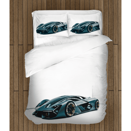 Povlečení na postel - Lamborghini White Background