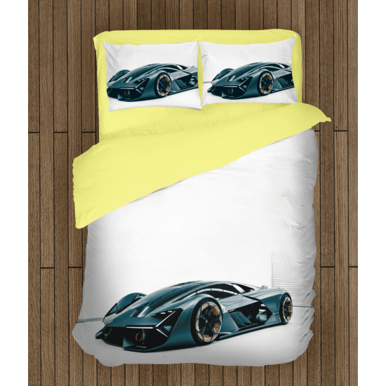 Povlečení na postel - Lamborghini White Background