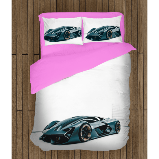 Povlečení na postel - Lamborghini White Background