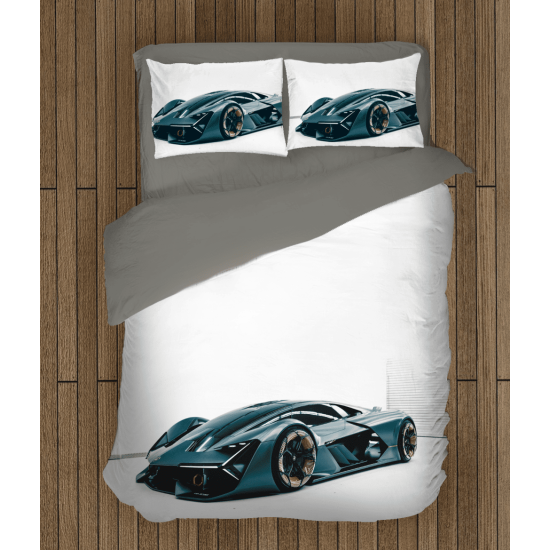 Povlečení na postel - Lamborghini White Background