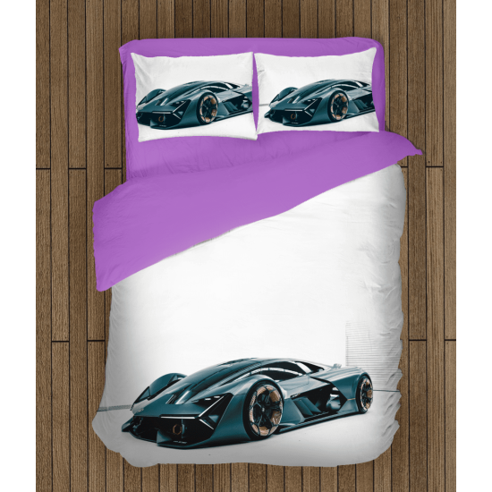 Povlečení na postel - Lamborghini White Background