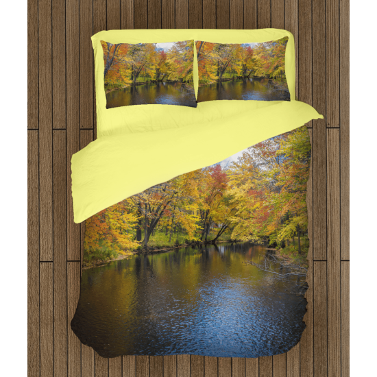 Povlečení na postel - River in autumn