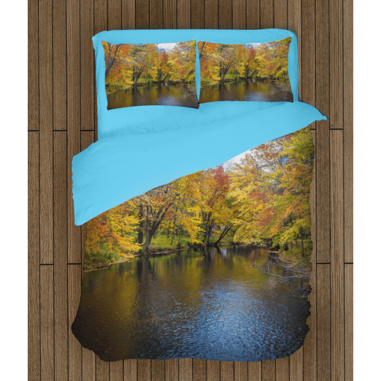 Povlečení na postel - River in autumn