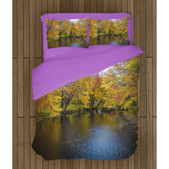 Povlečení na postel - River in autumn