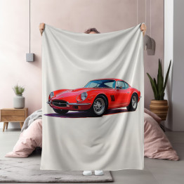 Deka Klasické červené auto