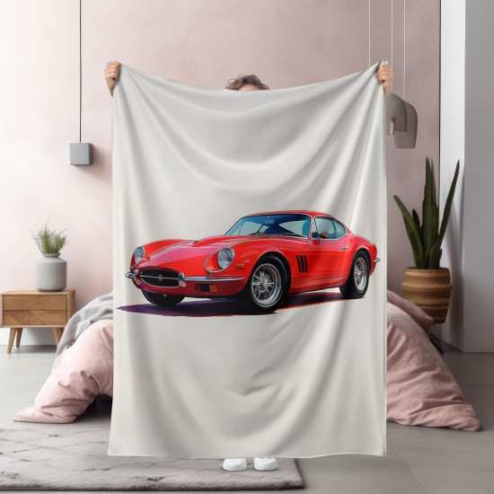 Deka Klasické červené auto