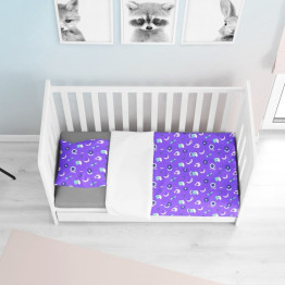 Povlečení pro miminko - Newborn baby purple