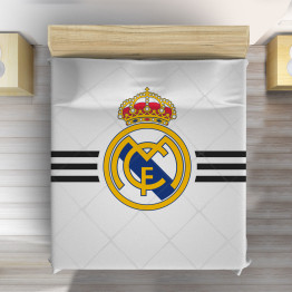 Fotbalový přehoz Real Madrid – logo s liniemi