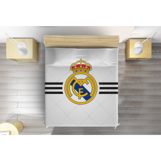 Fotbalový přehoz Real Madrid – logo s liniemi