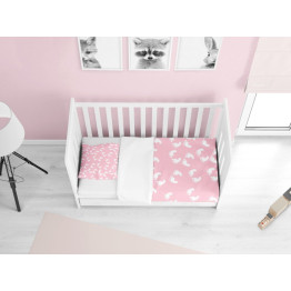 Dětské povlečení do postýlky - Steps Pink