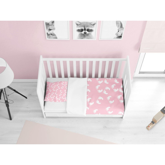 Dětské povlečení do postýlky - Steps Pink