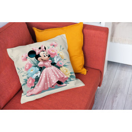 Dekorační polštář Minnie v splývavé smršti