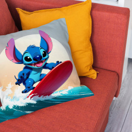 Polštář Stitch v jízdě