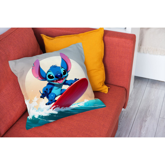 Polštář Stitch v jízdě