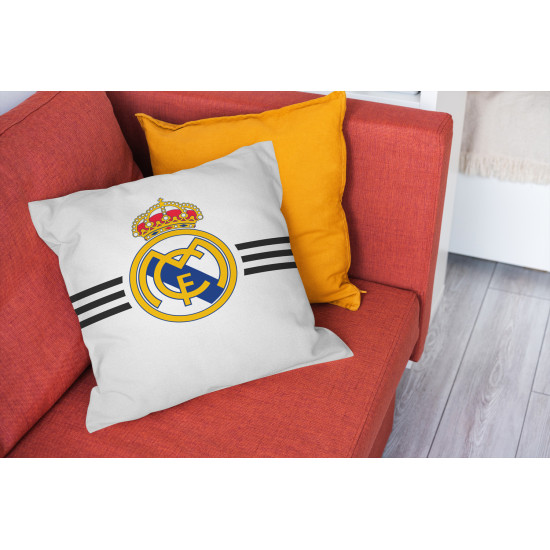 Dekorační polštář Logo Real Madrid s liniemi
