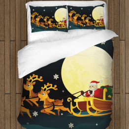 Vánoční krásné povlečení - Santa Claus in a Sledge
