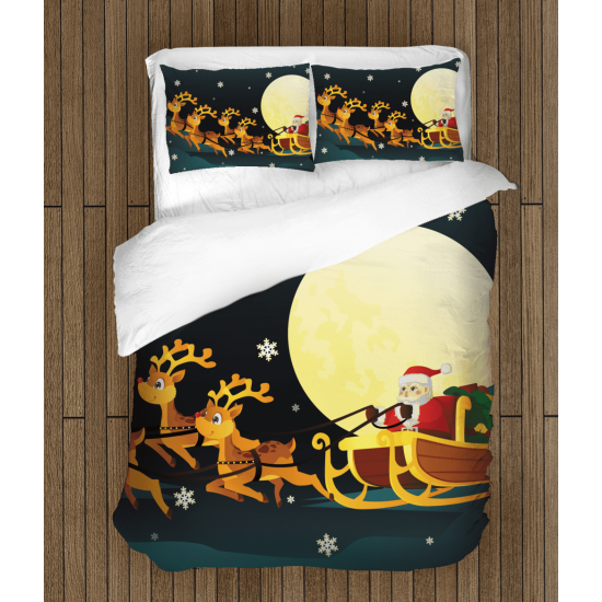 Vánoční krásné povlečení - Santa Claus in a Sledge
