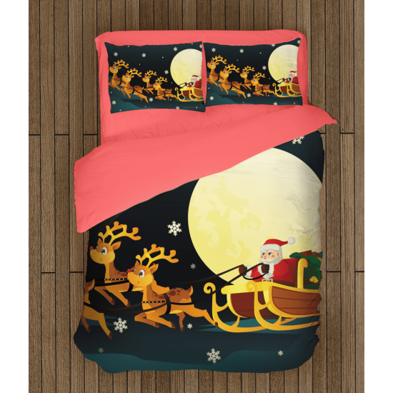 Vánoční krásné povlečení - Santa Claus in a Sledge