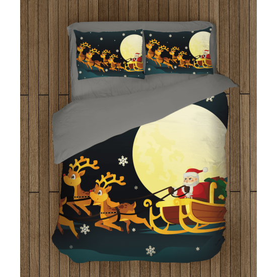 Vánoční krásné povlečení - Santa Claus in a Sledge