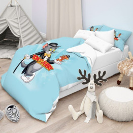 Dětské povlečení - Tom and Jerry Blue
