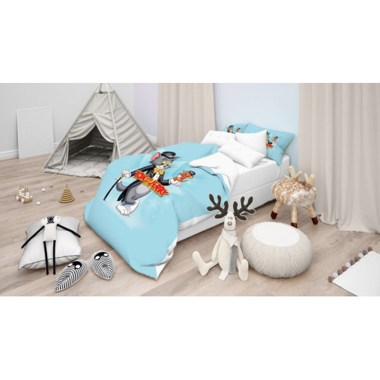 Dětské povlečení - Tom and Jerry Blue