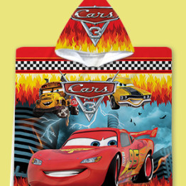 Dětské pončo s kapucí Cars