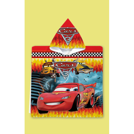 Dětské pončo s kapucí Cars