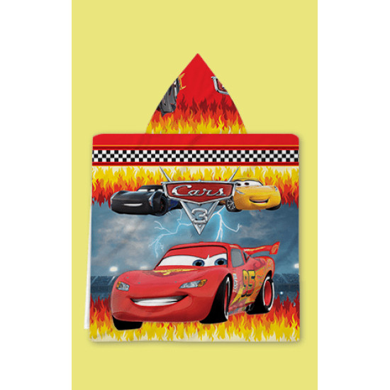 Dětské pončo s kapucí Cars